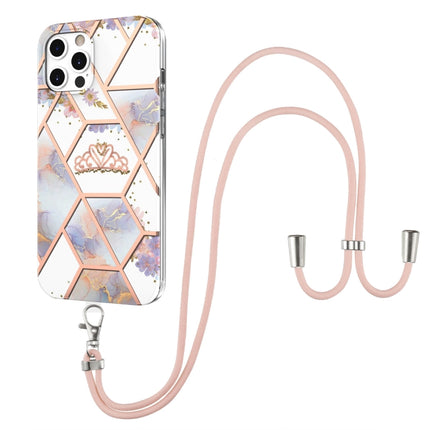 Estuche a prueba de golpes de TPU con diseño de flores de mármol y empalme galvanizado con cordón, para iPhone 11 Pro, para iPhone 11 Pro Max, para iPhone XS/X, para iPhone XR, para iPhone XS Max, para iPhone 8 Plus/7 Plus, para iPhone SE 2022/SE 2020/8/7