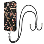 For iPhone 8 Plus / 7 Plus / Black Flower