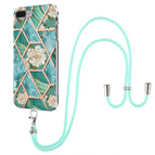 For iPhone 8 Plus / 7 Plus / Blue Flower