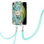 For iPhone SE 2022 / SE 2020 / 8 / 7 / Blue Flower