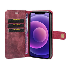 DG.MING Crazy Horse Texture Flip Detachable Magnetic Leather Case with Holder & Card Slots & Wallet, For iPhone 13 mini, For iPhone 13, For iPhone 13 Pro, For iPhone 13 Pro Max