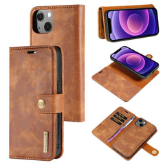 DG.MING Crazy Horse Texture Flip Detachable Magnetic Leather Case with Holder & Card Slots & Wallet, For iPhone 13 mini, For iPhone 13, For iPhone 13 Pro, For iPhone 13 Pro Max