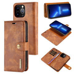 DG.MING Crazy Horse Texture Flip Detachable Magnetic Leather Case with Holder & Card Slots & Wallet, For iPhone 13 mini, For iPhone 13, For iPhone 13 Pro, For iPhone 13 Pro Max