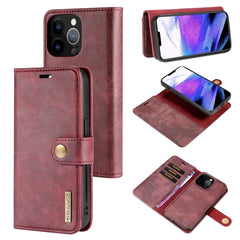 DG.MING Crazy Horse Texture Flip Detachable Magnetic Leather Case with Holder & Card Slots & Wallet, For iPhone 13 mini, For iPhone 13, For iPhone 13 Pro, For iPhone 13 Pro Max