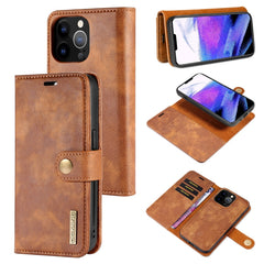 DG.MING Crazy Horse Texture Flip Detachable Magnetic Leather Case with Holder & Card Slots & Wallet, For iPhone 13 mini, For iPhone 13, For iPhone 13 Pro, For iPhone 13 Pro Max