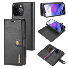 DG.MING Crazy Horse Texture Flip Detachable Magnetic Leather Case with Holder & Card Slots & Wallet, For iPhone 13 mini, For iPhone 13, For iPhone 13 Pro, For iPhone 13 Pro Max