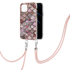 Electroplating Pattern IMD TPU Shockproof Case with Neck Lanyard, For iPhone 13 mini, For iPhone 13, For iPhone 13 Pro, For iPhone 13 Pro Max, For iPhone 12 mini