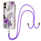 For iPhone 12 mini / Purple Flower