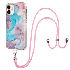 Electroplating Pattern IMD TPU Shockproof Case with Neck Lanyard, For iPhone 12 / 12 Pro, For iPhone 12 Pro Max, For iPhone 11, For iPhone 11 Pro, For iPhone 11 Pro Max