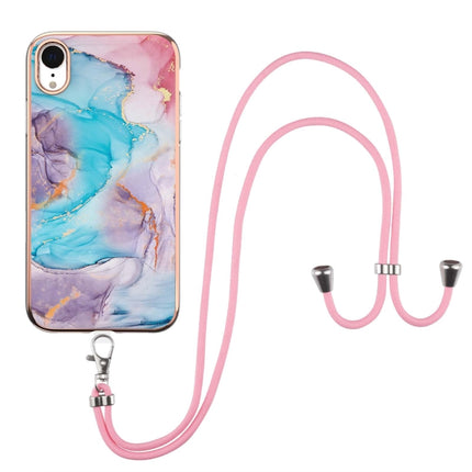 Galvanikmuster IMD TPU Stoßfeste Hülle mit Umhängeband, Für iPhone XS / X, Für iPhone XR, Für iPhone XS Max, Für iPhone SE 2022 / SE 2020 / 8 / 7, Für iPhone 8 Plus / 7 Plus