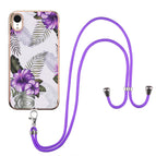 Für iPhone XR / Lila Blume