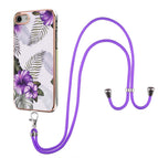 For iPhone SE 2022 / SE 2020 / 8 / 7 / Purple Flower