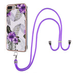 For iPhone 8 Plus / 7 Plus / Purple Flower