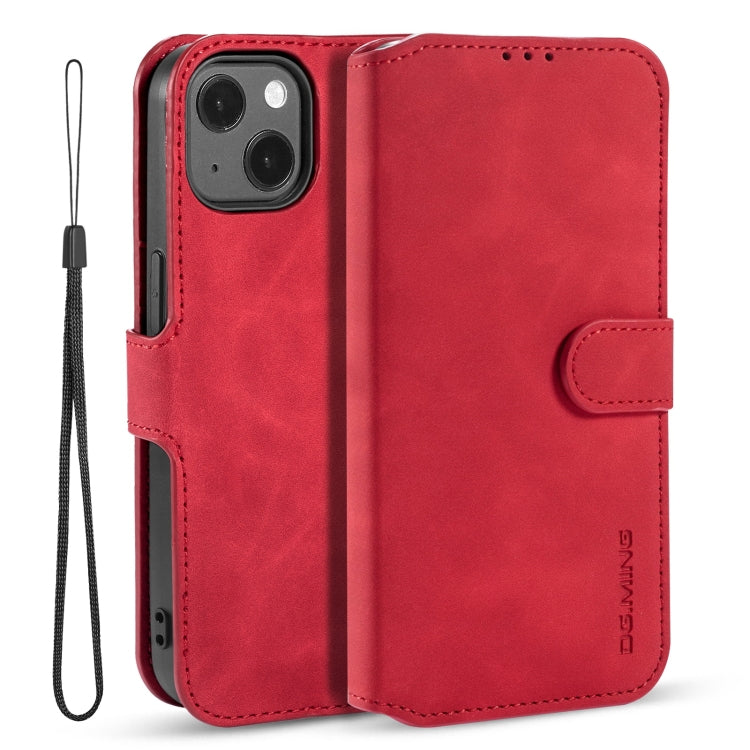 DG.MING Retro Oil Side Horizontal Flip Leather Case with Holder & Card Slots & Wallet, For iPhone 13 mini, For iPhone 13, For iPhone 13 Pro, For iPhone 13 Pro Max