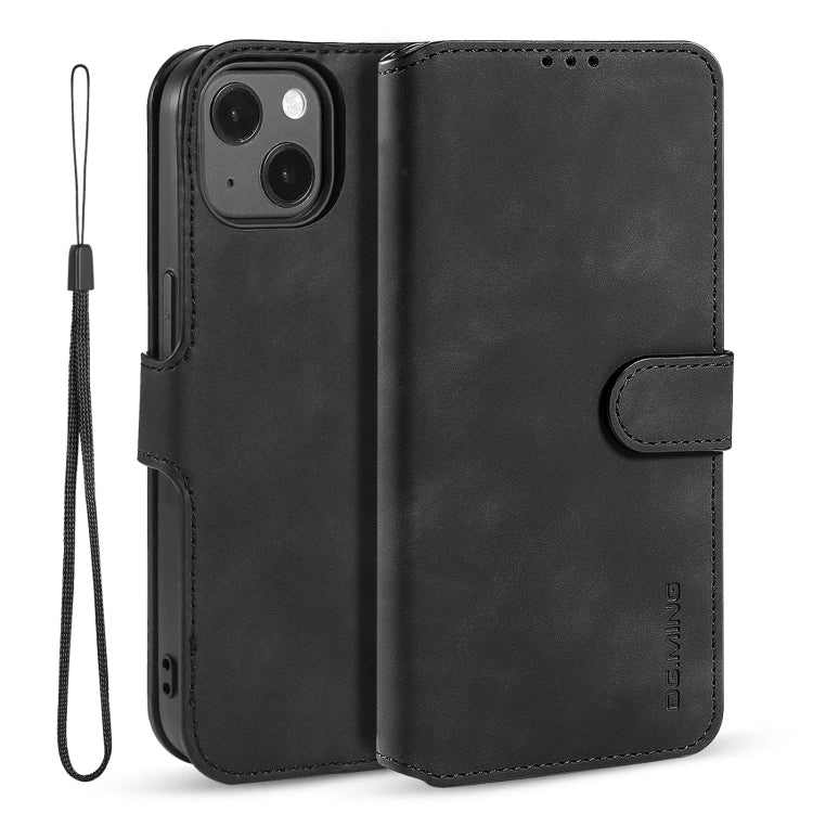 DG.MING Retro Oil Side Horizontal Flip Leather Case with Holder & Card Slots & Wallet, For iPhone 13 mini, For iPhone 13, For iPhone 13 Pro, For iPhone 13 Pro Max