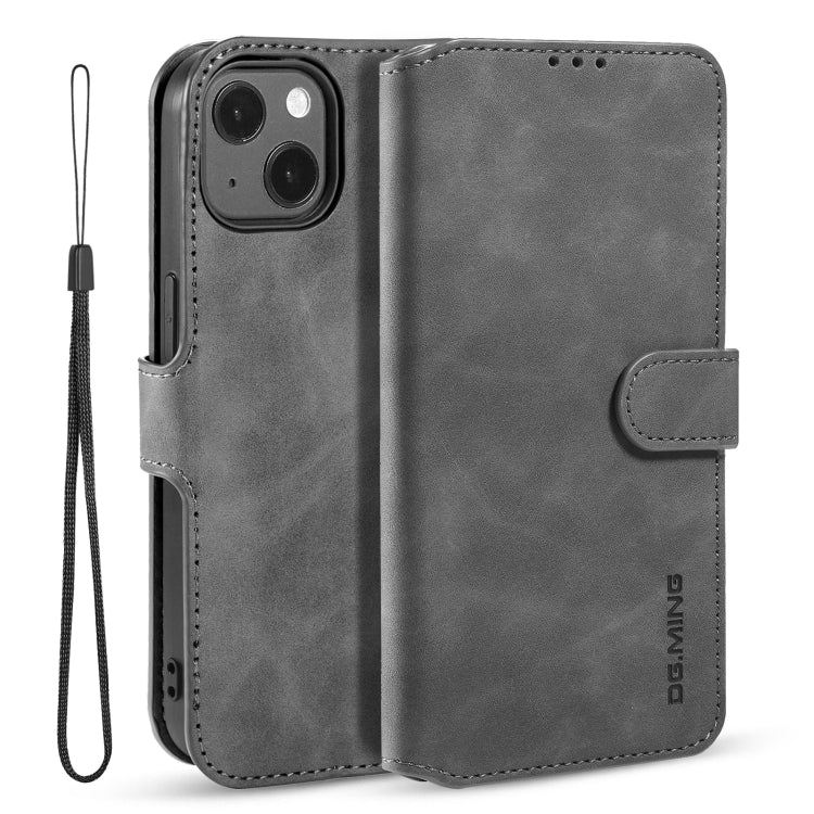 DG.MING Retro Oil Side Horizontal Flip Leather Case with Holder & Card Slots & Wallet, For iPhone 13 mini, For iPhone 13, For iPhone 13 Pro, For iPhone 13 Pro Max