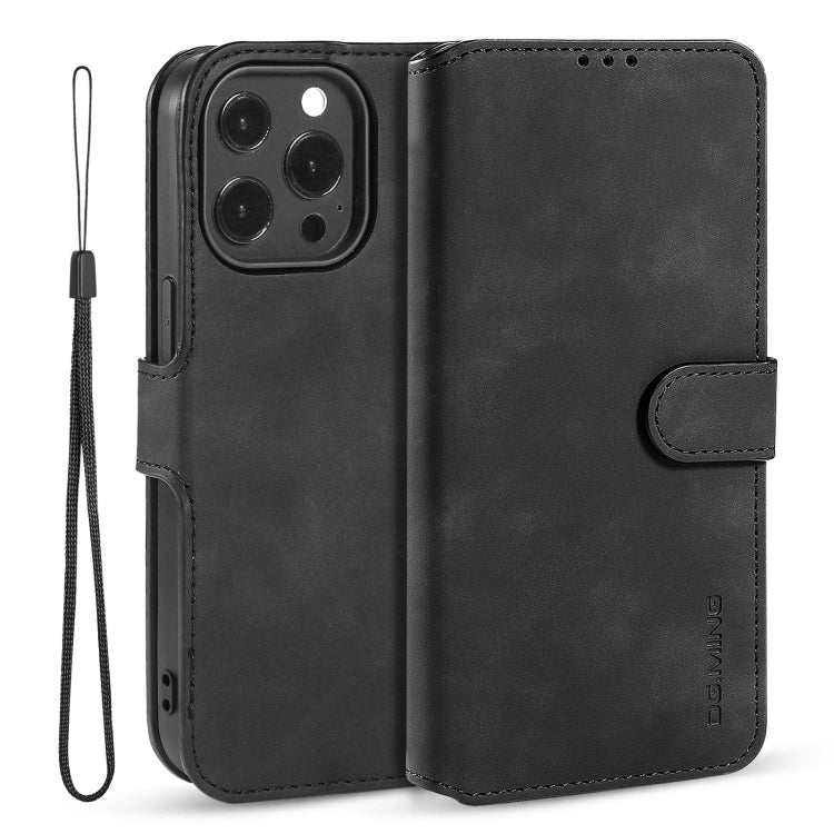 DG.MING Retro Oil Side Horizontal Flip Leather Case with Holder & Card Slots & Wallet, For iPhone 13 mini, For iPhone 13, For iPhone 13 Pro, For iPhone 13 Pro Max
