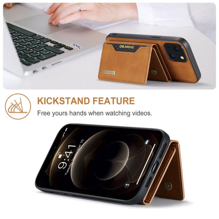 DG.MING M2-Serie 3-fach faltbare Kartentasche + magnetische stoßfeste Hülle mit Brieftaschen- und Halterungsfunktion, für iPhone 13 mini, für iPhone 13, für iPhone 13 Pro, für iPhone 13 Pro Max