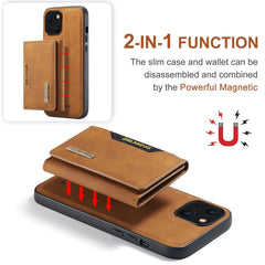 DG.MING M2 Series 3-Fold Card Bag + Magnetic Shockproof Case with Wallet & Holder Function, For iPhone 13 mini, For iPhone 13, For iPhone 13 Pro, For iPhone 13 Pro Max