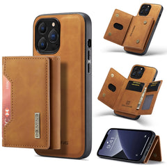 DG.MING M2 Series 3-Fold Card Bag + Magnetic Shockproof Case with Wallet & Holder Function, For iPhone 13 mini, For iPhone 13, For iPhone 13 Pro, For iPhone 13 Pro Max