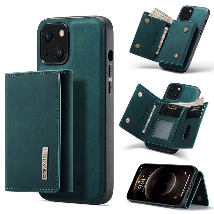 DG.MING M1-Serie 3-fach gefaltete Multi-Karten-Geldbörse + magnetische stoßfeste Hülle mit Halterungsfunktion, für iPhone 13 Mini, für iPhone 13, für iPhone 13 Pro, für iPhone 13 Pro Max