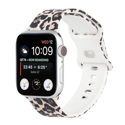 8-buckle Printed Replacement Strap Watchband For Apple Watch Series, 7 45mm / 6 & SE & 5 & 4 44mm / 3 & 2 & 1 42mm, 7 41mm / 6 & SE & 5 & 4 40mm / 3 & 2 & 1 38mm