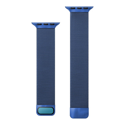 Double Section Milanese Magnetic Elasticity Replacement Strap Watchband For Apple Watch Series, 7 45mm / 6 & SE & 5 & 4 44mm / 3 & 2 & 1 42mm, 7 41mm / 6 & SE & 5 & 4 40mm / 3 & 2 & 1 38mm