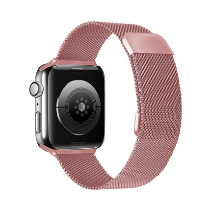 Double Section Milanese Magnetic Elasticity Replacement Strap Watchband For Apple Watch Series, 7 45mm / 6 & SE & 5 & 4 44mm / 3 & 2 & 1 42mm, 7 41mm / 6 & SE & 5 & 4 40mm / 3 & 2 & 1 38mm