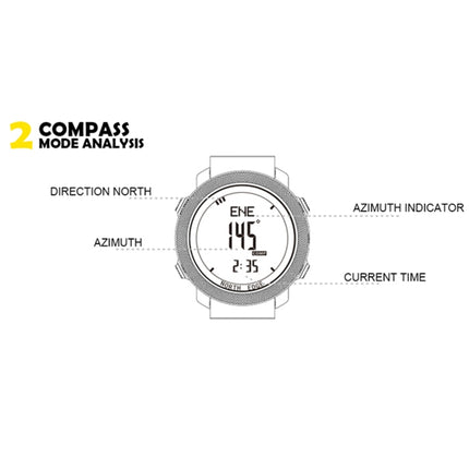 NORTH EDGE Multi-function Waterproof Outdoor Sports Electronic Smart Watch, Support Humidity Measurement / Weather Forecast / Speed Measurement