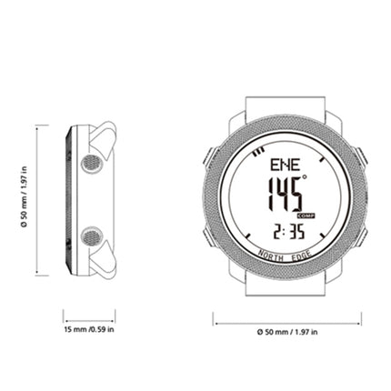 NORTH EDGE Multi-function Waterproof Outdoor Sports Electronic Smart Watch, Support Humidity Measurement / Weather Forecast / Speed Measurement