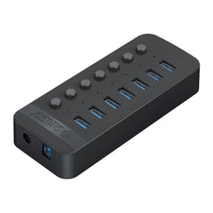 ORICO CT2U3-7AB-WH 7 In 1 Plastic Stripes Multi-Port USB HUB with Individual Switches,, CT2U3-7AB-BK EU Plug, CT2U3-7AB-WH EU Plug, CT2U3-7AB-BK AU Plug, CT2U3-7AB-WH AU Plug, CT2U3-7AB-BK UK Plug, CT2U3-7AB-WH UK Plug