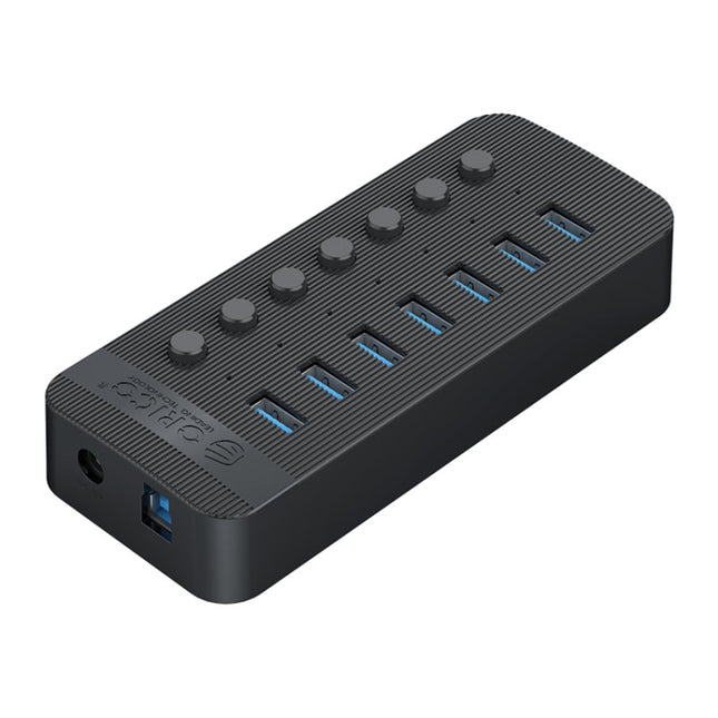 ORICO CT2U3-7AB-WH 7-in-1-Multiport-USB-Hub mit Kunststoffstreifen und einzelnen Schaltern, CT2U3-7AB-BK EU-Stecker, CT2U3-7AB-WH EU-Stecker, CT2U3-7AB-BK AU-Stecker, CT2U3-7AB-WH AU-Stecker, CT2U3-7AB-BK UK-Stecker, CT2U3-7AB-WH UK-Stecker