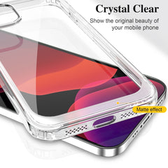 Crystal Clear Shockproof PC + TPU Protective Case, For iPhone 13 mini, For iPhone 13, For iPhone 13 Pro, For iPhone 13 Pro Max, For iPhone 12 mini, For iPhone 12, For iPhone 12 Pro, For iPhone 12 Pro Max, For iPhone 11, For iPhone 11 Pro