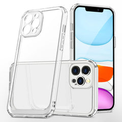 Crystal Clear Shockproof PC + TPU Protective Case, For iPhone 13 mini, For iPhone 13, For iPhone 13 Pro, For iPhone 13 Pro Max, For iPhone 12 mini, For iPhone 12, For iPhone 12 Pro, For iPhone 12 Pro Max, For iPhone 11, For iPhone 11 Pro