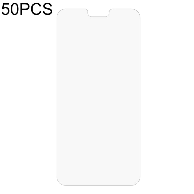 50 PCS 0.26mm 9H 2.5D Tempered Glass Film