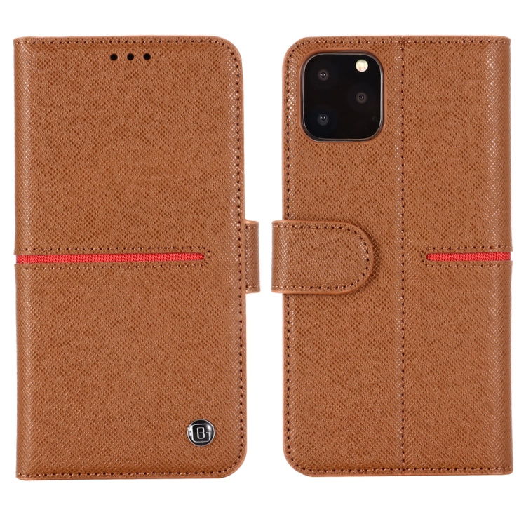 GEBEI Top-grain Leather Horizontal Flip Protective Case with Holder & Card Slots & Wallet & Photo Frame, For iPhone 11, For iPhone 11 Pro, For iPhone 11 Pro Max, For iPhone XS / X, For iPhone XR, For iPhone XS Max