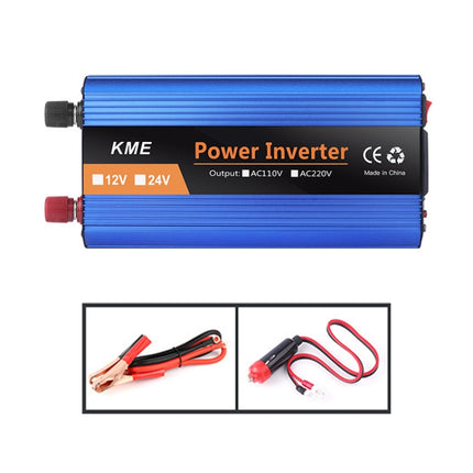 Carmaer 1200W Car Smart Multi-function Digital Display Inverter Household Power Converter