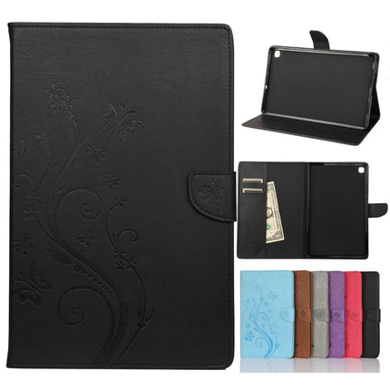 Butterfly Flower Embossing Pattern Horizontal Flip Leather Case with Holder & Card Slots & Wallet, For Samsung Galaxy Tab A7 Lite / T220, For Samsung Galaxy Tab S6 Lite / P610
