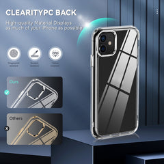 TPU + PC Transparent Shockproof Protective Case, For iPhone 11, For iPhone 11 Pro, For iPhone 11 Pro Max, For iPhone 12 Pro Max, For iPhone 12 Pro, For iPhone 12