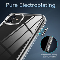 TPU + PC Transparent Shockproof Protective Case, For iPhone 11, For iPhone 11 Pro, For iPhone 11 Pro Max, For iPhone 12 Pro Max, For iPhone 12 Pro, For iPhone 12