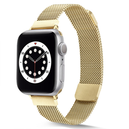 Small Waist Dual Section Milan Replacement Watchband For Apple Watch Series, 7 41mm / 6 & SE & 5 & 4 40mm / 3 & 2 & 1 38mm