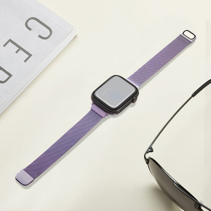 Small Waist Dual Section Milan Replacement Watchband For Apple Watch Series, 7 41mm / 6 & SE & 5 & 4 40mm / 3 & 2 & 1 38mm
