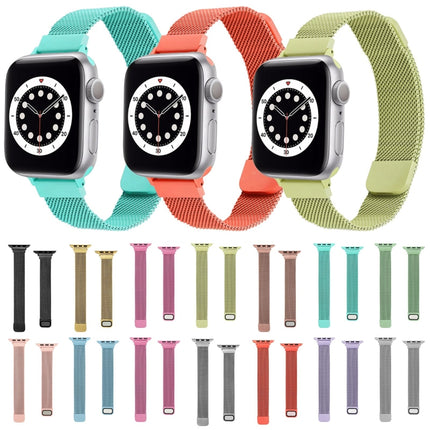 Small Waist Dual Section Milan Replacement Watchband For Apple Watch Series, 7 41mm / 6 & SE & 5 & 4 40mm / 3 & 2 & 1 38mm