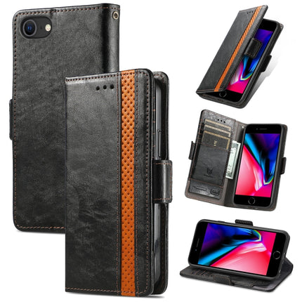 CaseNeo Business Splicing Dual Magnetic Buckle Horizontal Flip PU Leather Case with Holder & Card Slots & Wallet, For iPhone 6, For iPhone 7 / 8 / SE(2020), For iPhone 13, For iPhone 13 Pro Max