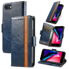 CaseNeo Business Splicing Dual Magnetic Buckle Horizontal Flip PU Leather Case with Holder & Card Slots & Wallet, For iPhone 6, For iPhone 7 / 8 / SE(2020), For iPhone 13, For iPhone 13 Pro Max