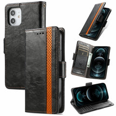 CaseNeo Business Splicing Dual Magnetic Buckle Horizontal Flip PU Leather Case with Holder & Card Slots & Wallet, For iPhone 6, For iPhone 7 / 8 / SE(2020), For iPhone 13, For iPhone 13 Pro Max