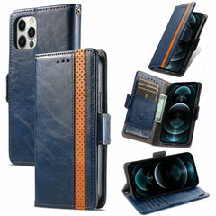 CaseNeo Business Splicing Dual Magnetic Buckle Horizontal Flip PU Leather Case with Holder & Card Slots & Wallet, For iPhone 6, For iPhone 7 / 8 / SE(2020), For iPhone 13, For iPhone 13 Pro Max, For iPhone 13 Mini