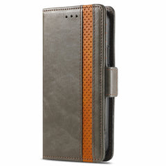 CaseNeo Business Splicing Dual Magnetic Buckle Horizontal Flip PU Leather Case with Holder & Card Slots & Wallet, For iPhone 13 Mini