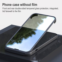 Shockproof TPU + Double-sided Glass Protective Case, For iPhone 13 mini, For iPhone 13, For iPhone 13 Pro, For iPhone 13 Pro Max