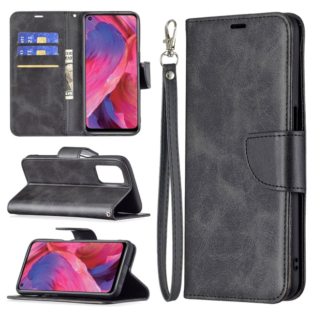 Retro Lambskin Texture Pure Color Horizontal Flip PU Leather Case with Holder & Card Slots & Wallet & Lanyard, For OPPO A74 5G/A93 5G/A54 5G, For OPPO A94 4G/Reno5 F/F19 Pro, For OPPO A94 5G/F19 Pro+ 5G/Reno5 Z, For OPPO Reno5 Pro 5G